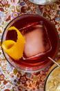 <p>If you'd rather toast with something stiff and bitter, you can't beat a Boulevardier. It's easy to make, exceedingly good, and oh, so very warming.</p><p><strong><a href="https://www.countryliving.com/food-drinks/recipes/a36540/bourbon-negroni/" rel="nofollow noopener" target="_blank" data-ylk="slk:Get the recipe for Boulevardier (Bourbon Negroni);elm:context_link;itc:0;sec:content-canvas" class="link ">Get the recipe for Boulevardier (Bourbon Negroni)</a>.</strong> </p>