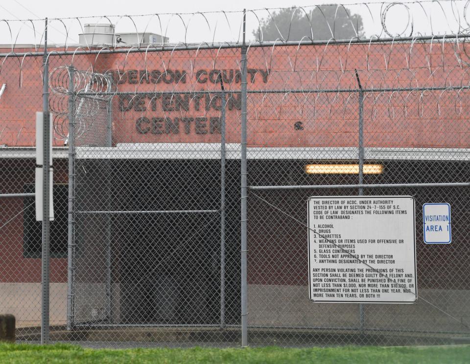 The Anderson County Detention Center in Anderson, S.C. in Anderson Thursday, March 18, 2020. 