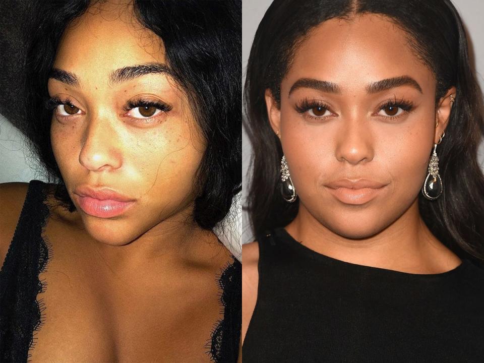 jordyn woods makeupfree