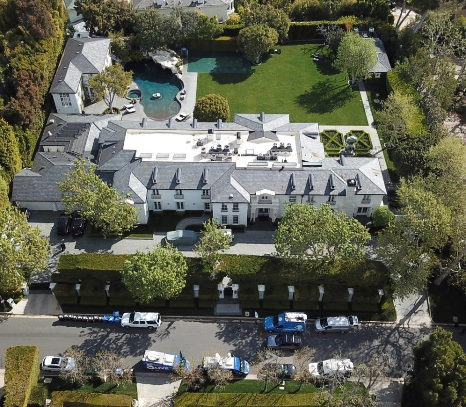Combs’ mansion in the exclusive Holmby Hills neighborhood of Los Angeles was also raided Monday. TheImageDirect.com