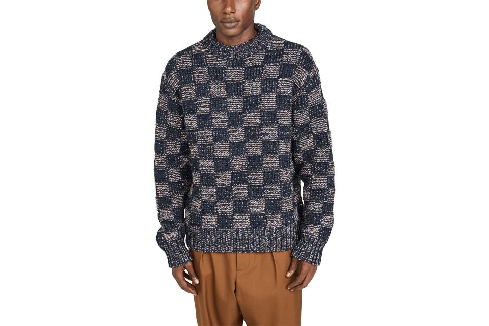 Marni multi check sweater (was $750, 40% off)