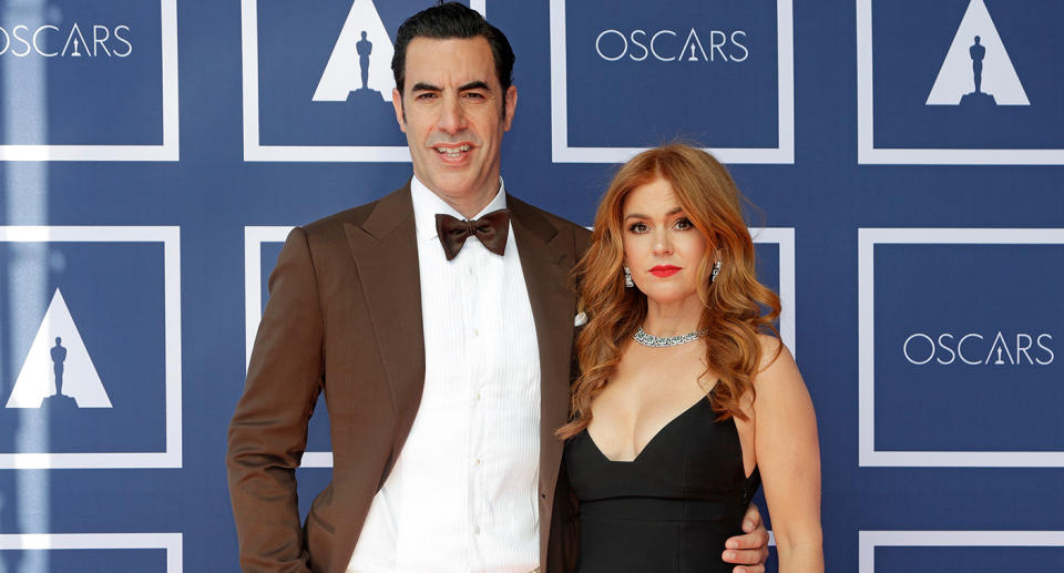 Sacha Baron Cohen and Isla Fisher