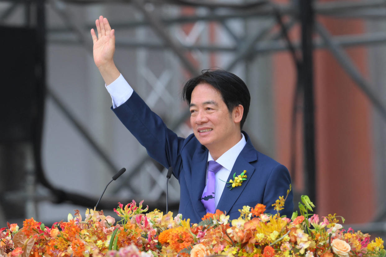 Photo d’illustration du président taïwanais Lai Ching-te lors de son discours d’investiture à Taipei, le 20 mai 2024