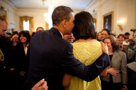 <p>The couple celebrate Cinco de Mayo at the White House in 2009. [<em>Photo: Getty]</em> </p>