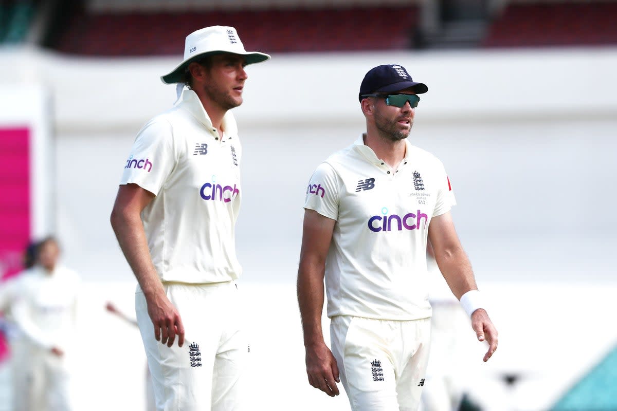 Stuart Broad and James Anderson (Jason O’Brien/PA) (PA Archive)