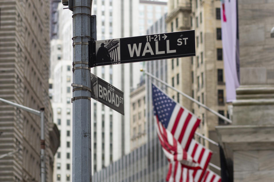 NEW YORK , NY - JUNE 02: Exterior view of the New York Stock Exchange and Wall St. as new company Organon start trading next thursday in New York on June 02 2021. Organon look to expand to provide treatments for other conditions unique to women, about 80% of the new company's revenues will come from outside the U.S (Photo by Kena Betancur/VIEWpress)