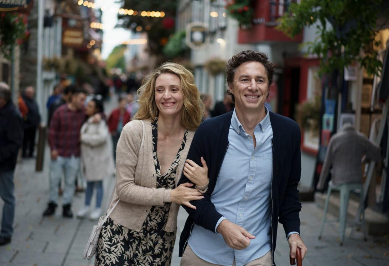 evelyne brochu, zach braff, french girl