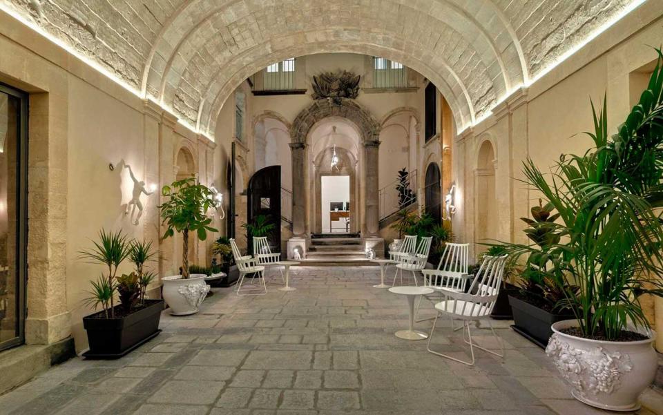 a-d-1768 Boutique Hotel passage way in Ragusa RG, Italy