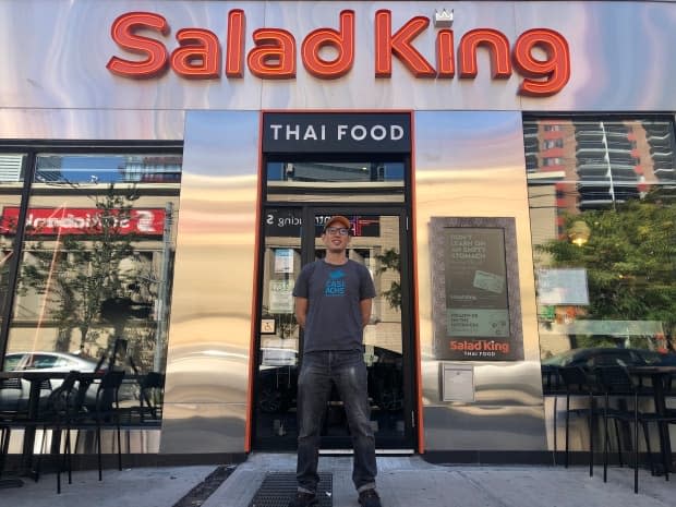 The kitchen at Thai restaurant Salad King is still slower than usual, despite a return to in-person classes, said managing director Alan Liu. (Angelina King/CBC - image credit)