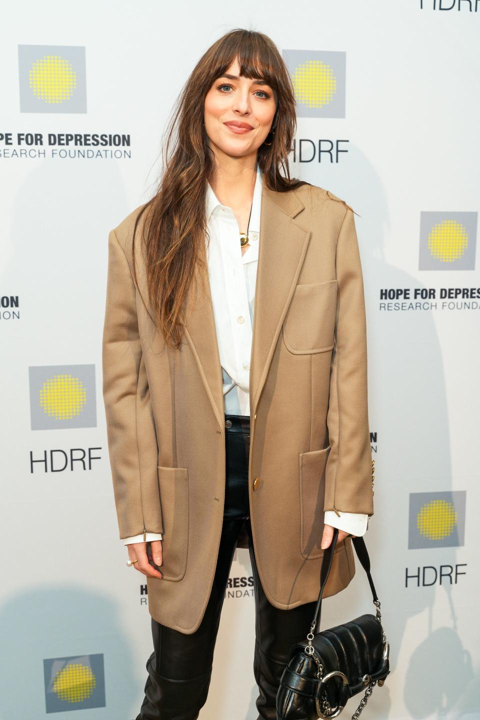 Dakota Johnson Plays With Proportions in a Super-Oversized Blazer