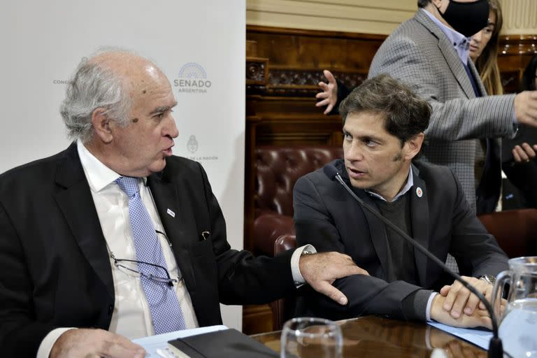 Oscar Parrilli y Axel Kicillof