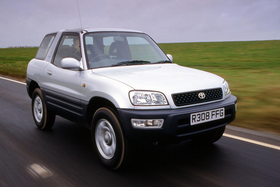 <p>Here is the original one, built between 1994 and 2000. This funky threedoor was in effect a fun alternative to the uninsurable hot hatch of the day but in a perky, compact SUV package. Could have been badged Toyota Bitza, being Corolla-based with Carina/Camry driveline parts and Celica GT-Four running gear. Perfect on road, so not a hardcore off-roader (get a Land Cruiser for that).</p>