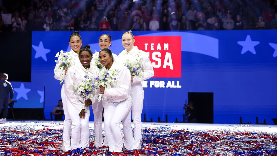 US historymaking women’s Olympic gymnasts inspiring young hopefuls