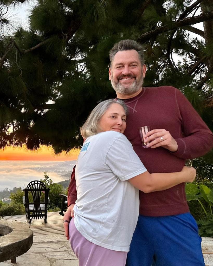 Ricki Lake and her husband, Ross Burningham. Instagram/rickilake