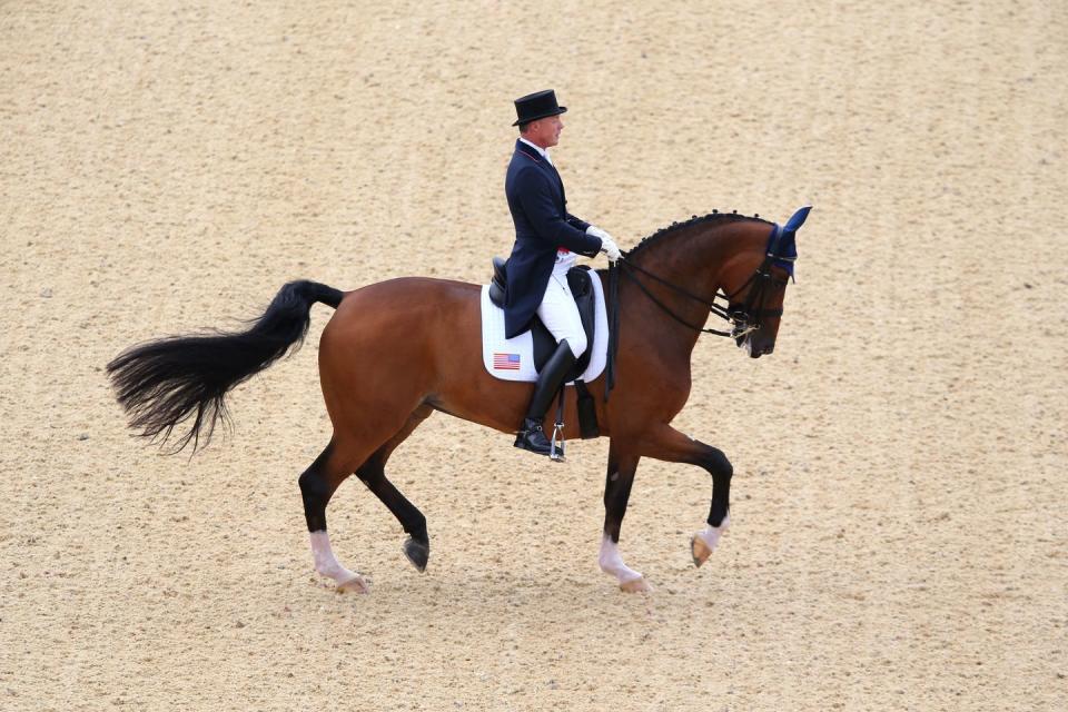 Equestrians can't use their voices during competition.