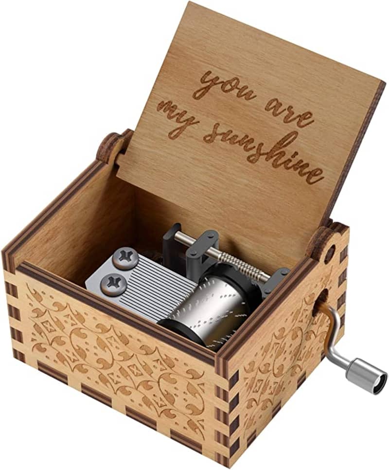 "You Are My Sunshine" Engraved Wooden Music Box