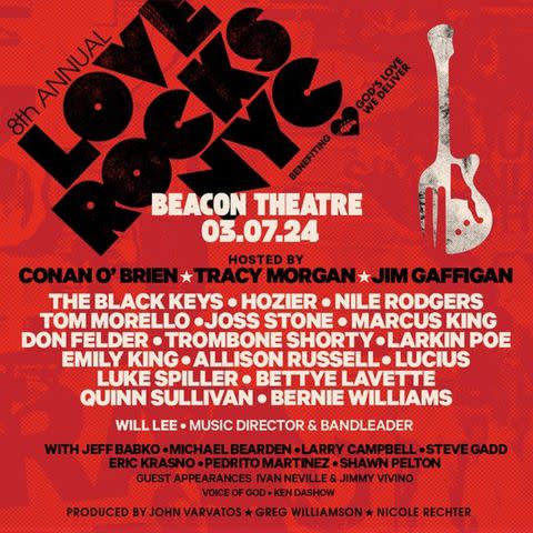 <p>Love Rocks NYC </p> Love Rocks 2024 Lineup.