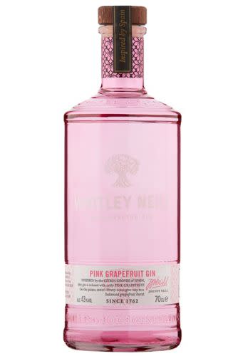 <p>Asda has introduced Whitley Neill Pink Grapefruit Gin exclusively this month, which they say is 'sweet and citrusy' and inspired by Spain. Best served loaded with summer fruits and iced, this gin is infused with zesty pink grapefruit.</p><p> Whitley Neill Pink Grapefruit Gin, £20.00, Asda</p><p><a class="link " href="https://groceries.asda.com/product/gin/whitley-neill-handcrafted-gin-pink-grapefruit-gin/1000115100620" rel="nofollow noopener" target="_blank" data-ylk="slk:BUY NOW;elm:context_link;itc:0;sec:content-canvas">BUY NOW</a></p>