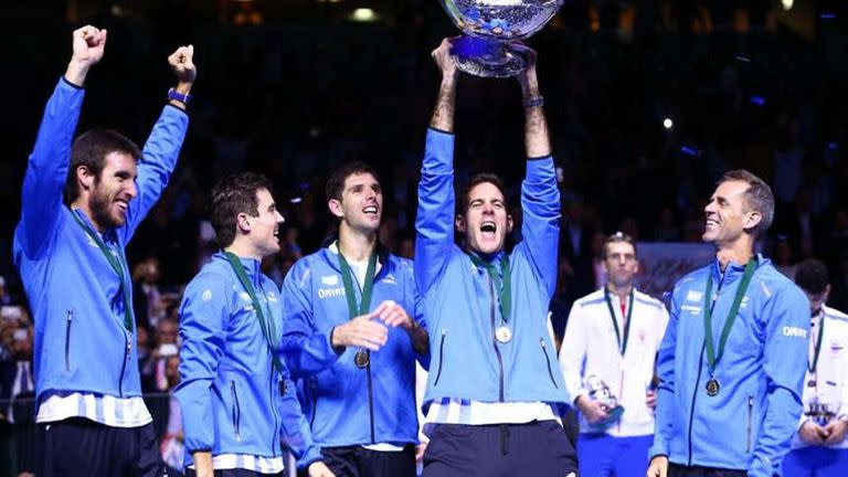 Del Potro llevó a la Argentina a lo más alto: en 2016 ganó por primera vez la Copa Davis