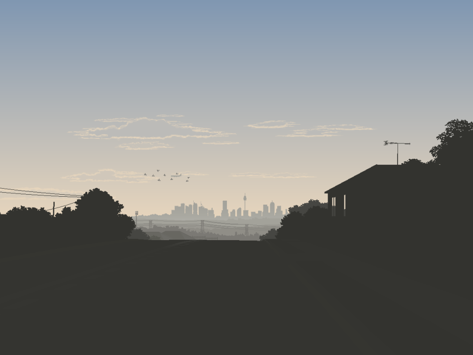 Another skyline artwork from the west.