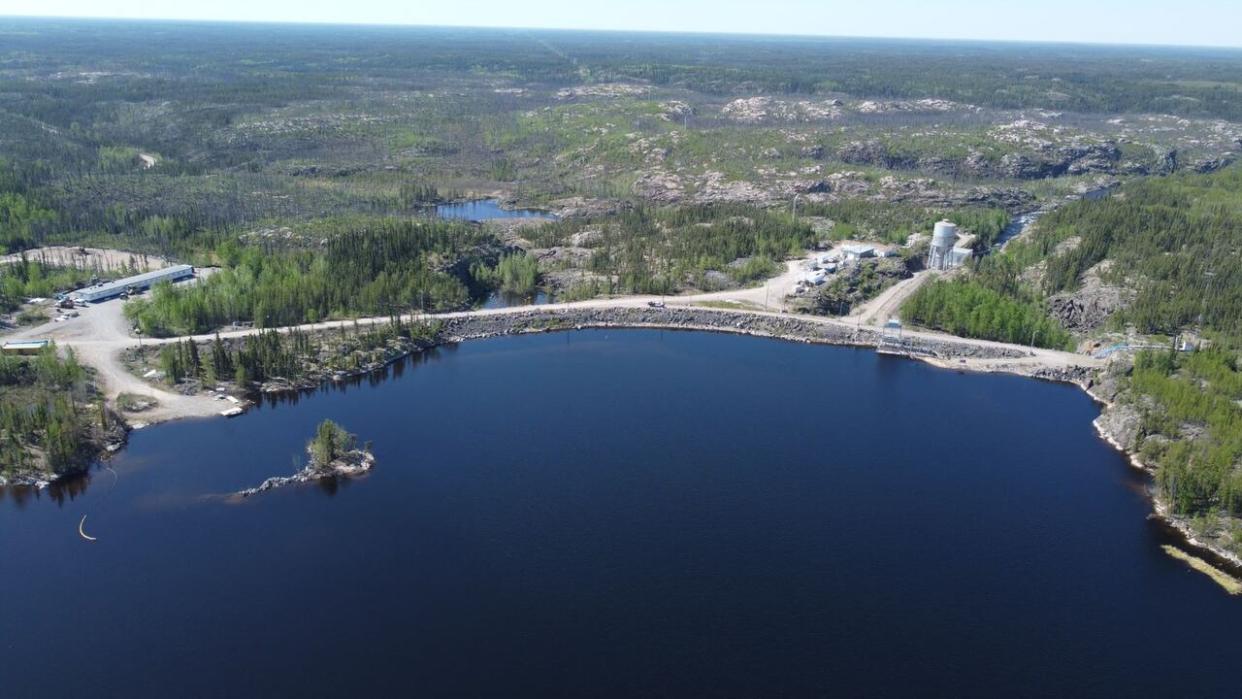 An aerial photo of the Taltson Hydro Facility site in the N.W.T. in 2022. (Northwest Territories Power Corporation - image credit)