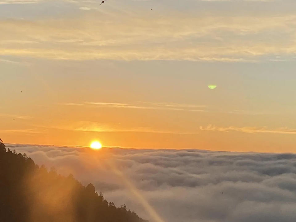 <strong>太平山上可見到太陽從雲海中升起的美景。（圖／太平山莊提供）</strong>