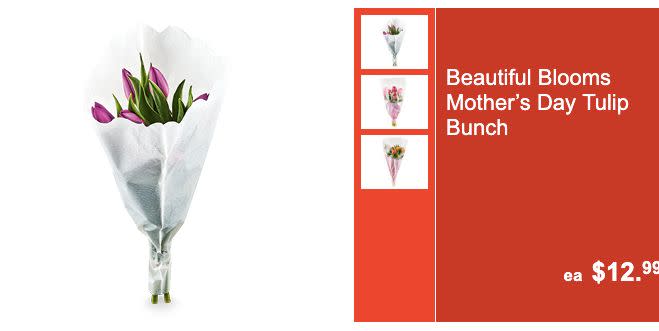 Aldi's Beautiful Blooms mother's day tulip bunch. (Image: Aldi)