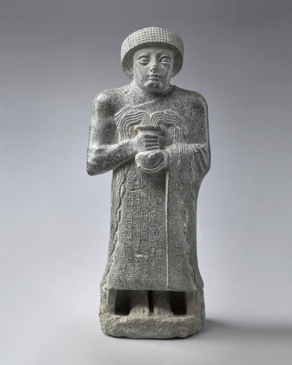 "Gudea with the Vase Of Flowing Water," Sumer, circa 2120, dolerite