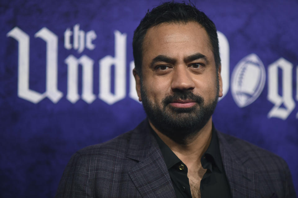 Kal Penn arrives at the world premiere of "The Underdoggs" on Tuesday, Jan. 23, 2024, at The Culver Theater in Culver City, Calif. (Photo by Richard Shotwell/Invision/AP)