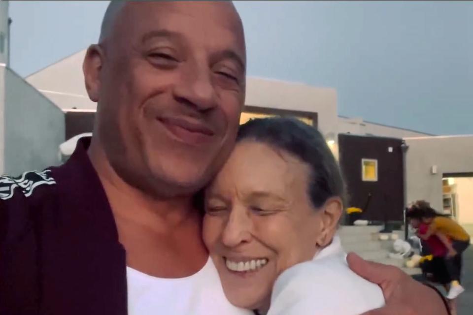 <p>Vin Diesel/Instagram</p> Vin Diesel with mom Delora Vincent, who recently turned 80.