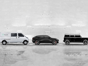 Pictured:  Mullen ONE EV Cargo Van | Mullen FIVE EV Crossover | Bollinger B1 SUV