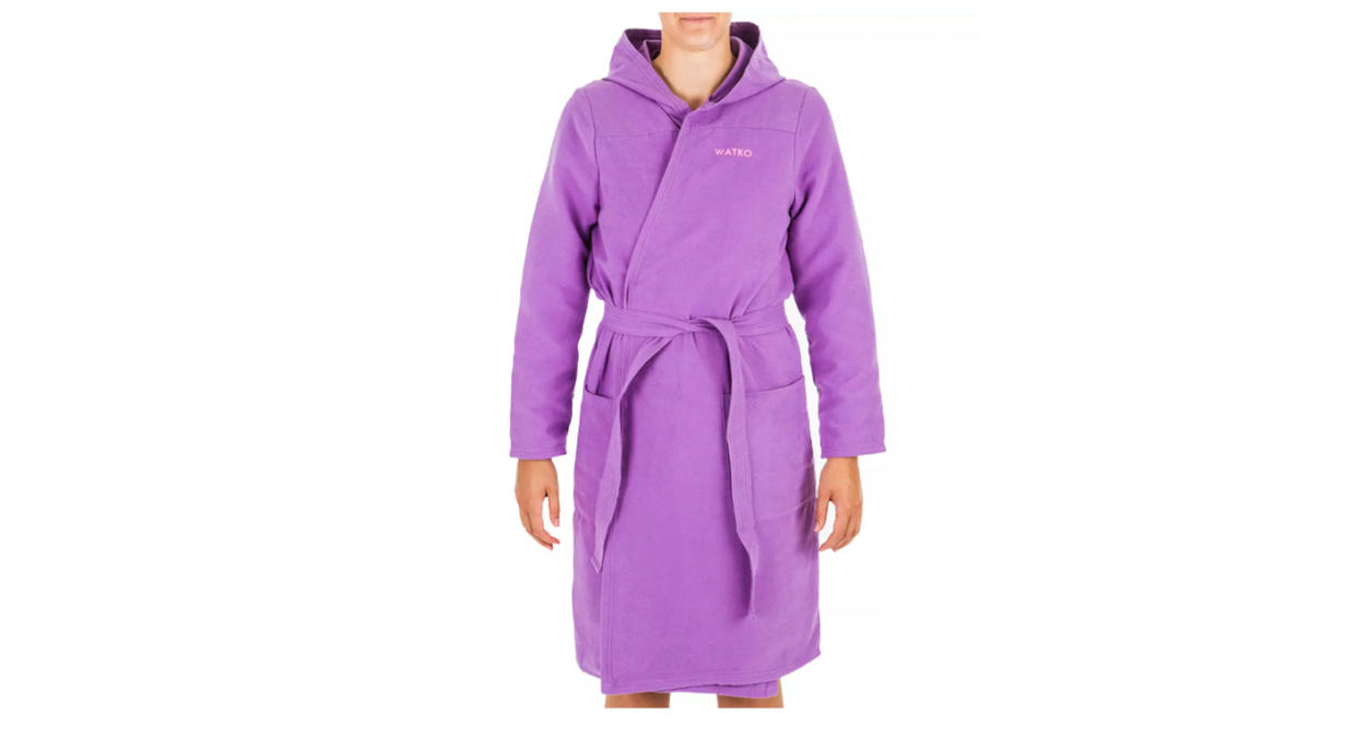 Decathlon's robe comes in three colours dark purple, purple and pink.  (Getty Images)