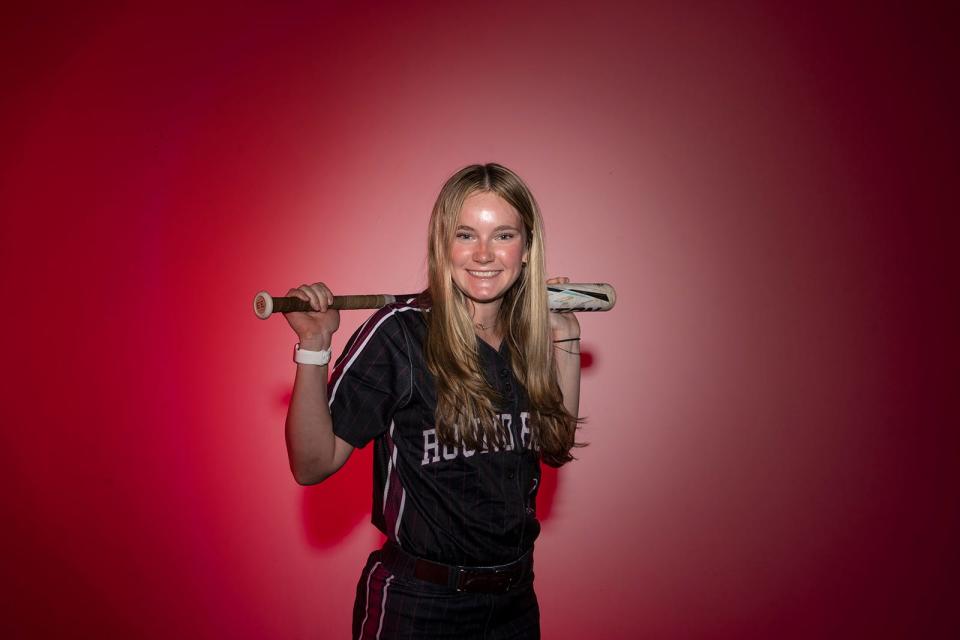 Round Rock junior outfielder Meghan Merwick aspires to visit relatives again in Ireland. Although she still has another year of high school remaining, she's already making college plans. Her dream school is Texas A&M.