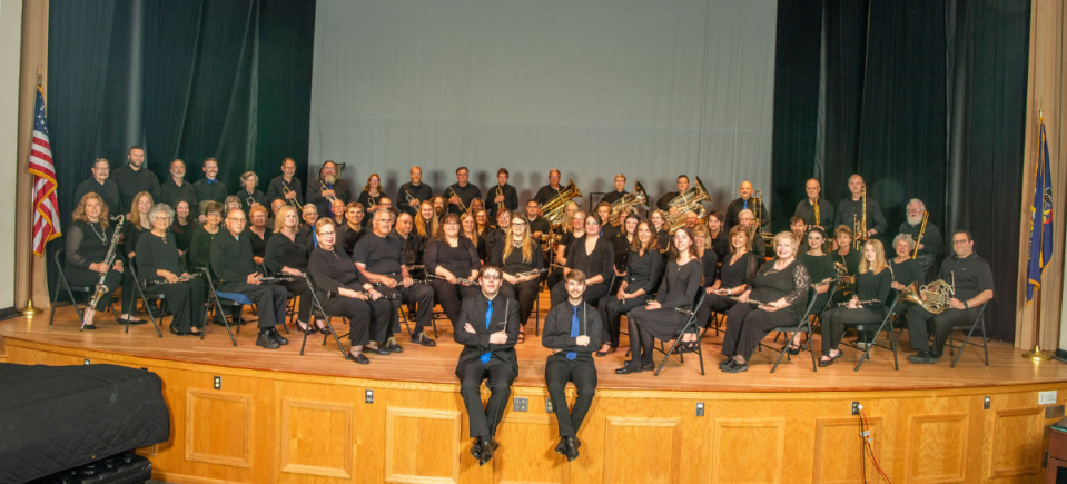 Poster for the Beaver County Symphonic Wind Ensemble's autumn show.