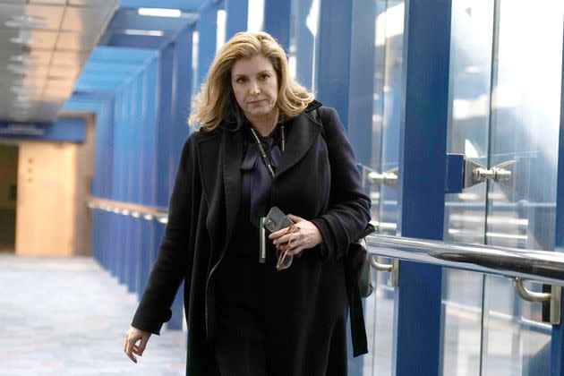 Penny Mordaunt at the Conservative Party annual conference in Birmingham. (Photo: Aaron Chown via PA Wire/PA Images)