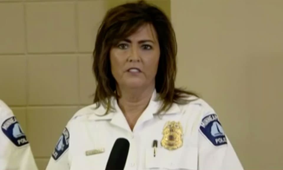 Police Chief Janee Harteau has resigned following the shooting of Ms Damond Ruszczyk. Photo: 7 News