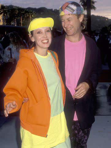 <p>Ron Galella, Ltd./Ron Galella Collection/Getty</p> Shelley Duvall and Dan Gilroy attend the 'Back to the Future Part III' Los Angeles Premiere on May 21, 1990.