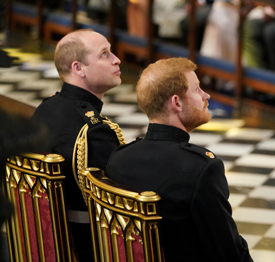 Prince Harry&nbsp;and his best man and brother, Prince William.