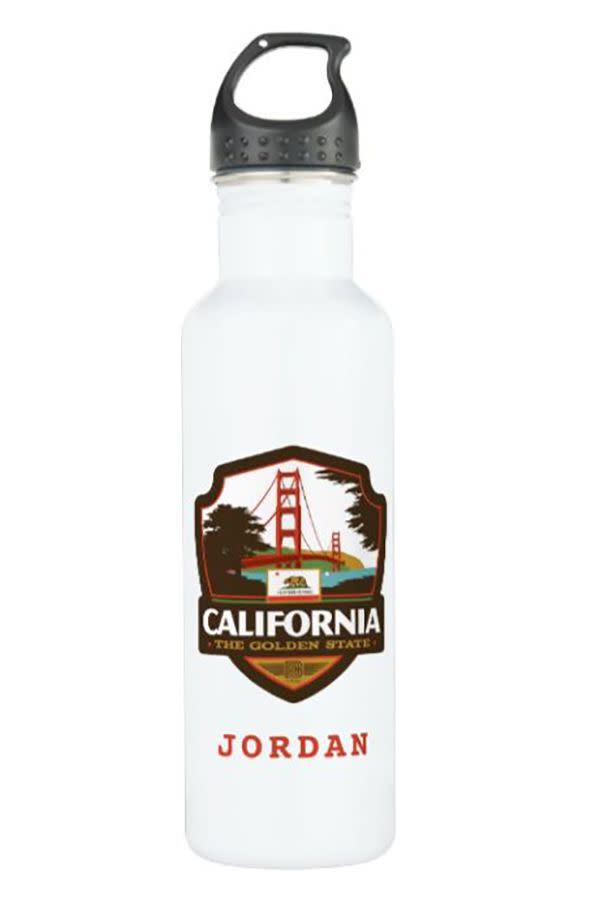 State Pride Water Bottle CA
