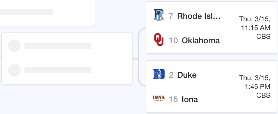 Rhode Island could meet Duke in the second round of the NCAA tournament. (Yahoo Sports)