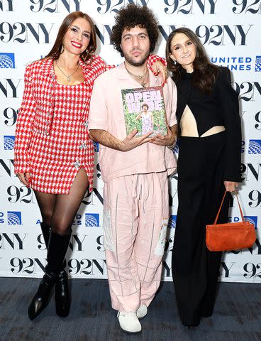 <p>John Lamparski/Getty</p> Nadia Caterina Munno, Benny Blanco and Tieghan Gerard on May 2, 2024