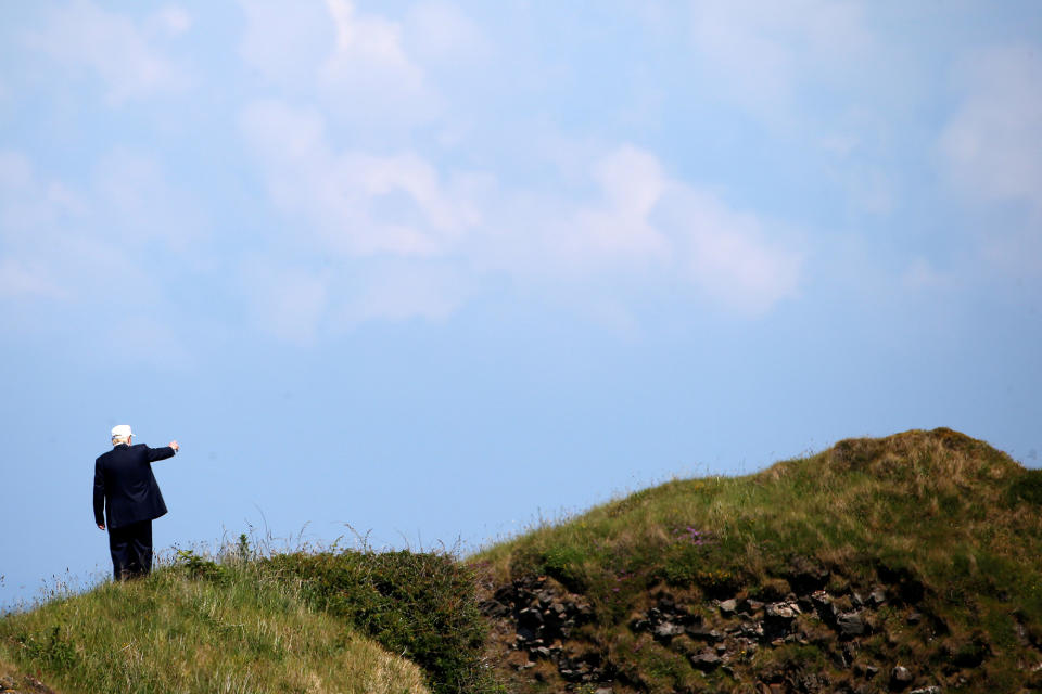 Trump visits Scotland to reopen golf resort