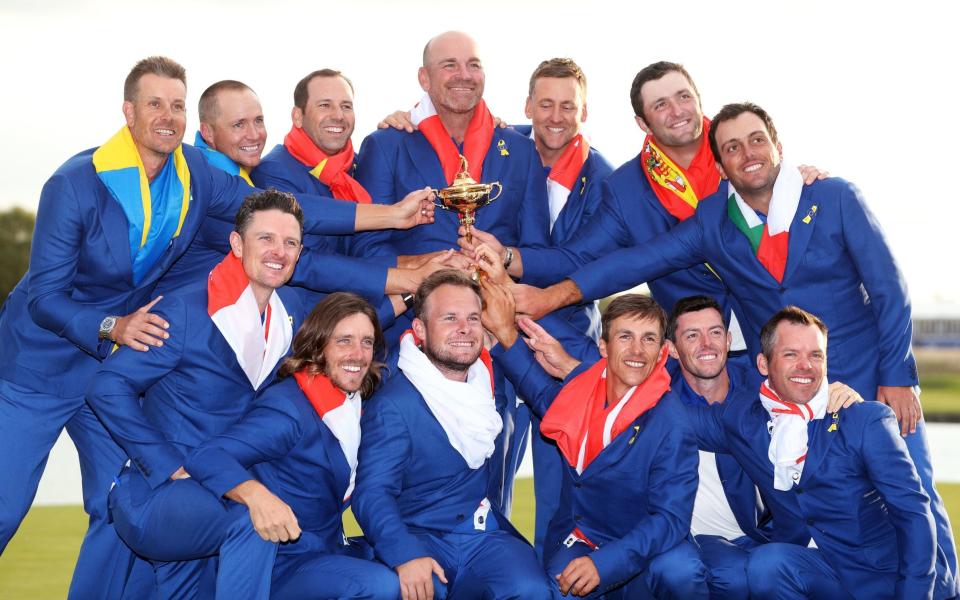 Europa celebra ganar la Ryder Cup en París - David Davies/PA