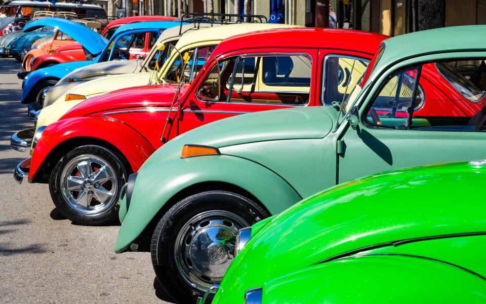 Vintage Volkswagen Beetles in Miami - Getty