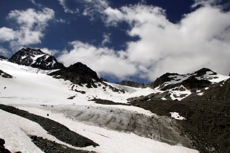 The Wider Image: Scientists race to read Austria's melting climate archive