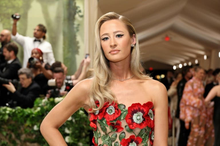 Top-ranked Nelly Korda, shown at the Met Gala in New York on Monday, will try to capture a record sixth consecutive LPGA victory at this week's Founders Cup (Dia Dipasupil)