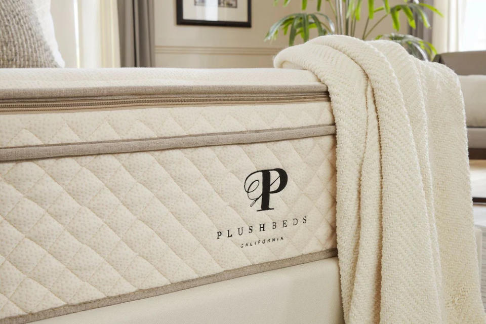 Close up image of the PlushBeds Botanical Bliss mattress