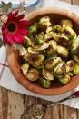 <p>This <a href="https://www.countryliving.com/food-drinks/g3814/vegetable-side-dishes/" rel="nofollow noopener" target="_blank" data-ylk="slk:healthy Thanksgiving side dish;elm:context_link;itc:0;sec:content-canvas" class="link ">healthy Thanksgiving side dish</a> is simple and classic, but the best part of this recipe has to be the 20-minute prep time. It doesn't get easier than that!</p><p><strong><a href="https://www.countryliving.com/food-drinks/recipes/a45288/roasted-brussels-sprouts-recipe/" rel="nofollow noopener" target="_blank" data-ylk="slk:Get the recipe;elm:context_link;itc:0;sec:content-canvas" class="link ">Get the recipe</a>.</strong></p><p><strong><strong><a class="link " href="https://www.amazon.com/Nordic-Ware-Natural-Aluminum-Commercial/dp/B0049C2S32/?tag=syn-yahoo-20&ascsubtag=%5Bartid%7C10050.g.33370793%5Bsrc%7Cyahoo-us" rel="nofollow noopener" target="_blank" data-ylk="slk:SHOP BAKING SHEETS;elm:context_link;itc:0;sec:content-canvas">SHOP BAKING SHEETS</a></strong><br></strong></p>