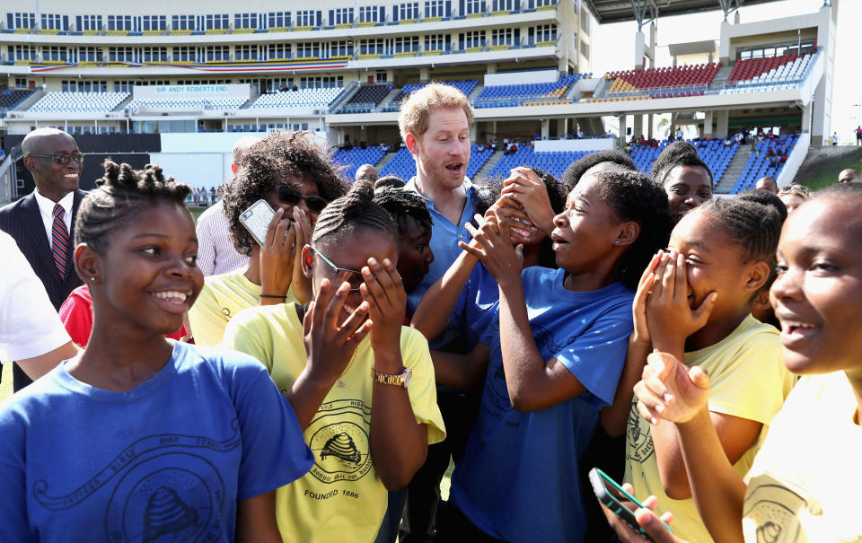 Prince Harry visits Antigua, Antigua and Barbuda