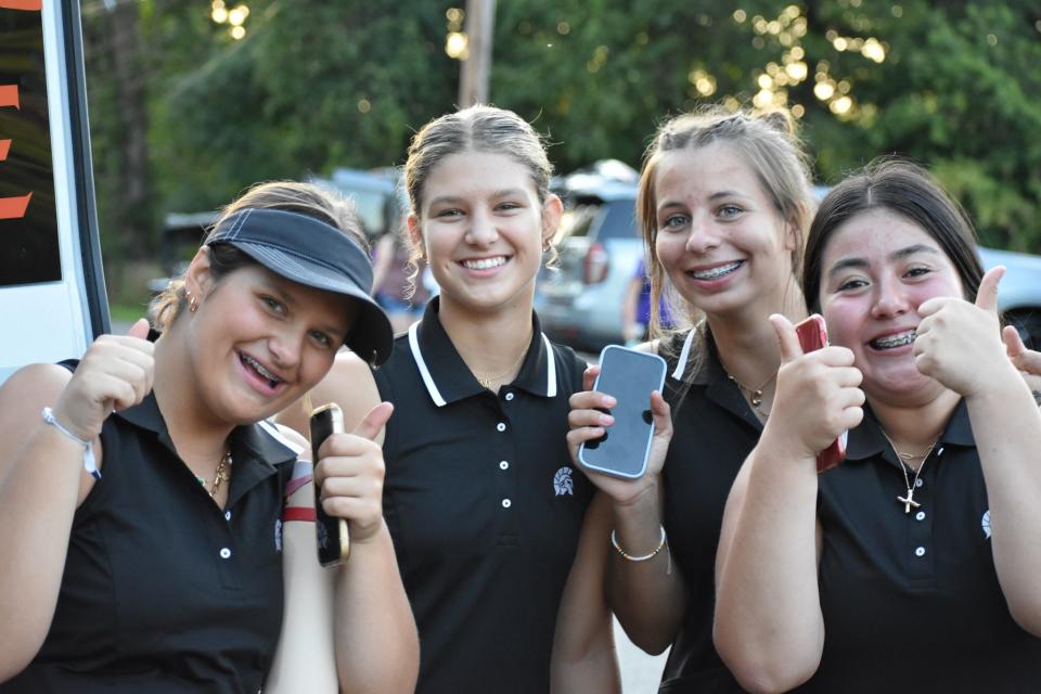 Members of the Sturgis golf team were all smiles following a jamboree victory on Monday.